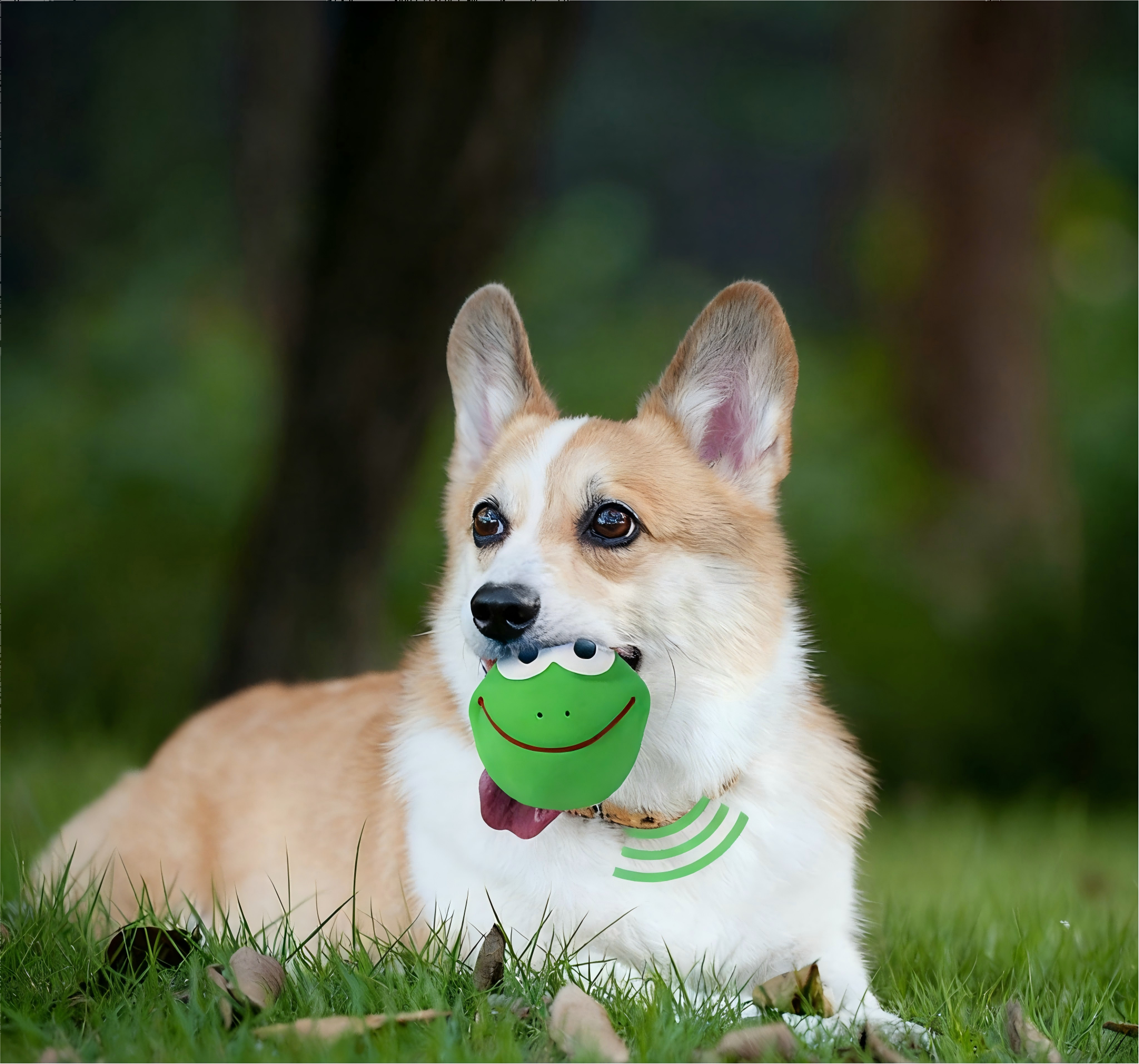 Safe Pet Ball Toy Animal Shape Smiling Monkey Frog Pig Colorful Interactive