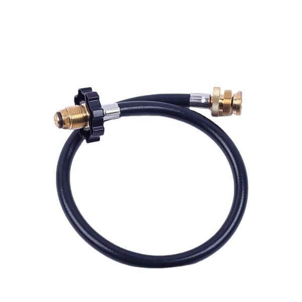 Motorhomes Tank RV Camping Black LPG Propane Brass Adapter Hose Kit 5 ft and 12 ft Hose