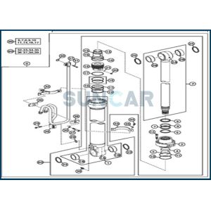 DEERE-4662889  Boom Cylinder Service Kit Fits DEERE 220DW