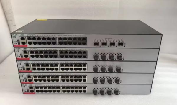 Commutateur Ethernet PoE 336 Gbit/s POE+ 24GT4XS-P-E avec prise en charge VLAN, SNMP et QoS