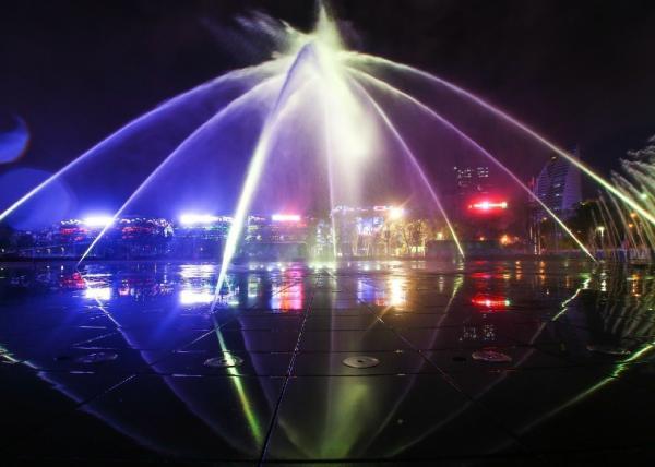 Large Beautiful 3d Laser Light Show  / Laser Water Fountain With PC Control System