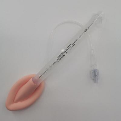 Via aérea laríngea da máscara do padrão descartável do silicone, com barra