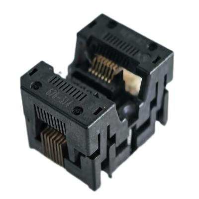 haute fiabilité KR-B2 676-314 prise d'essai IC prise de combustion adaptateur de prise d'essai banc d'essai prise de vieillissement pour la fiabilité des puces pièces CNC personnalisées