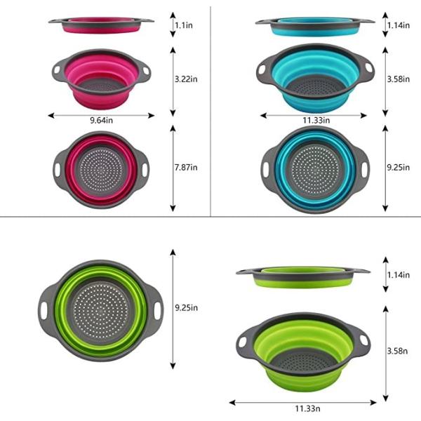 Silicone Folding Fruit Vegetable Filter Sink Drain Basket Bulk Kitchen Supplies