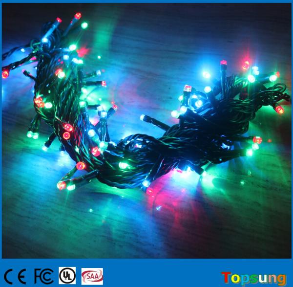 200 led twinkle rgb led string ip65 with controller for outdoor christmas decoration