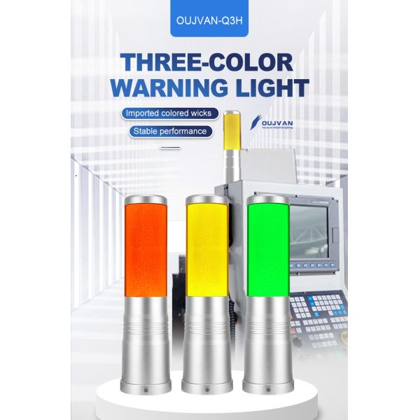 Lampe d'avertissement à LED stable pour machine-outil, pour une lueur verte et une protection anticorrosion