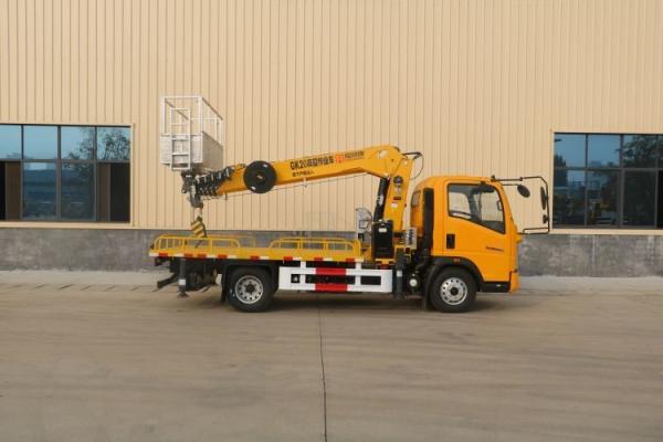 Horsepower 150hp Second-hand Boutique Howo 16m-30m Aerial Work Truck with Truck Crane
