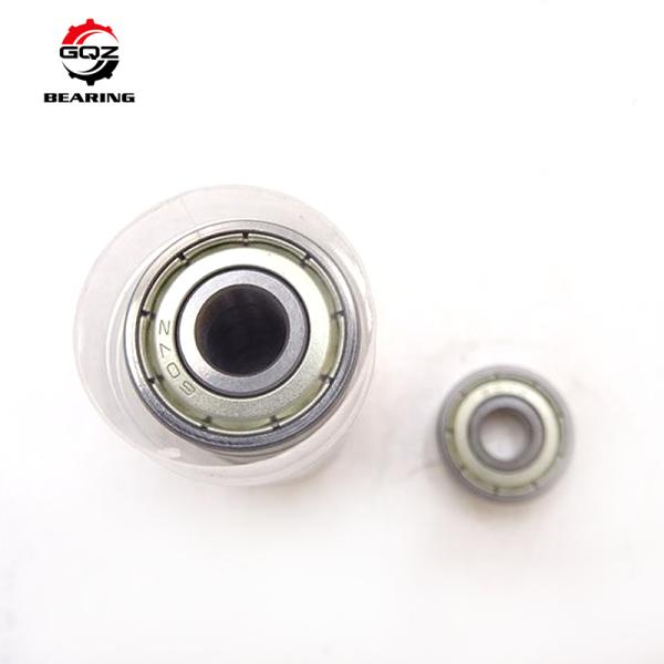 Rodamiento de bolas de ranura profunda 607Z 7x19x6mm Acero cromado Fila única