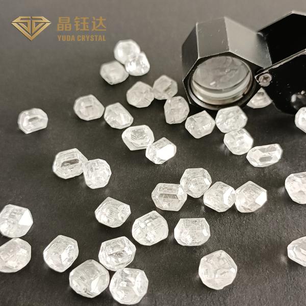 Diamond White Color sintético redondo VVS CONTRA los diamantes crecidos laboratorio de la pureza HPHT ásperos