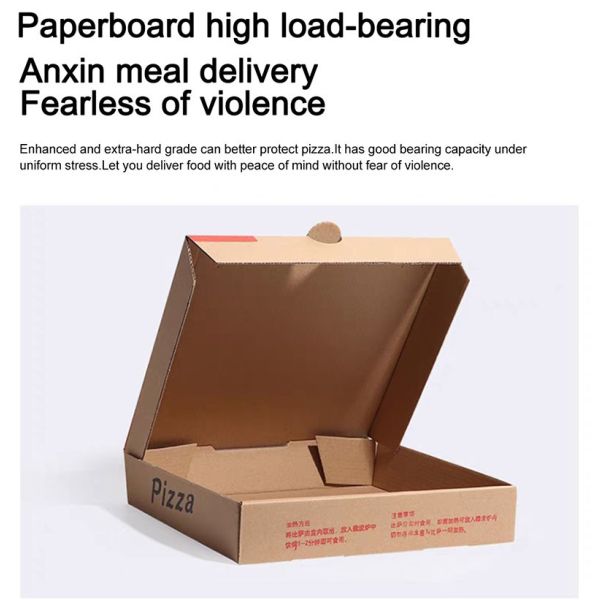 Printed Carton Corrugated Pizza Takeaway Box Container Packaging