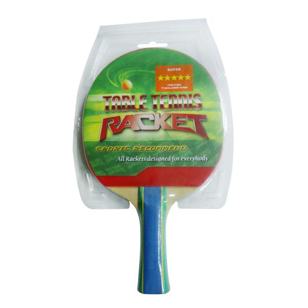 raquettes de ping-pong avec la grande vitesse en caoutchouc renversée d'éponge