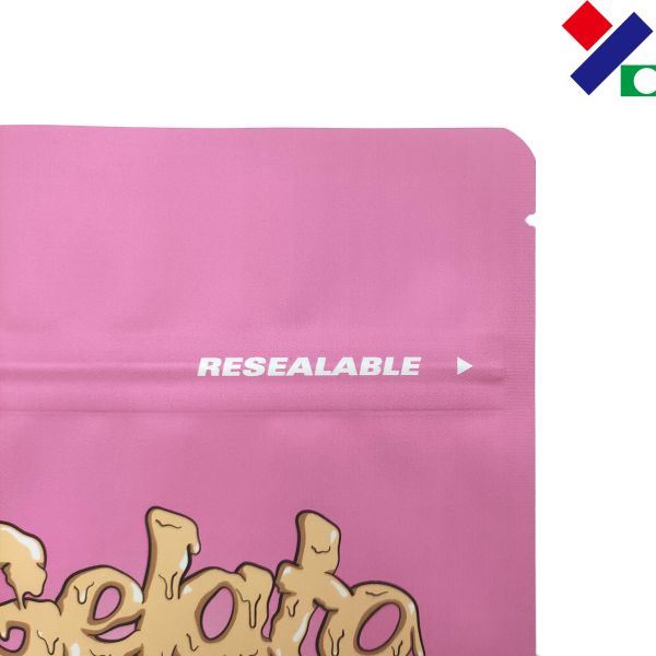 Eco Friendly Tear Notches VMPET Plastic Stand Up Pouch With