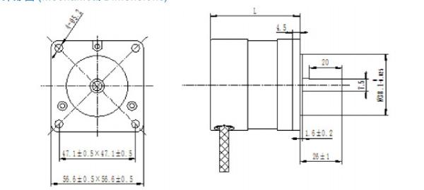 O CE 50W-200W 0.16NM-0.64NM 57mm alinha o motor sem escova da C.C. com caixa de engrenagens 3000RPM
