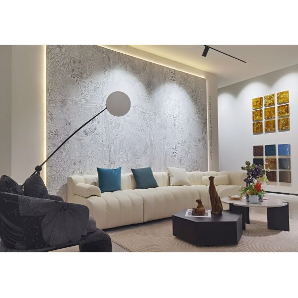 Light Luxury Decorative Stone Panel Jungle Waltz Three In One Modern And Minimalist