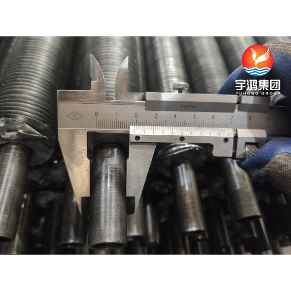 L Type Wound Finned Pipe Carbon Steel ASTM A179 Base Tube With Aluminum Fins