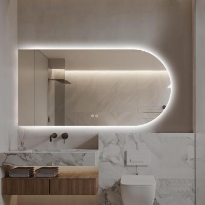 Arch Smart LED Bathroom Mirror , LED Illuminated Backlit Bathroom Mirrors