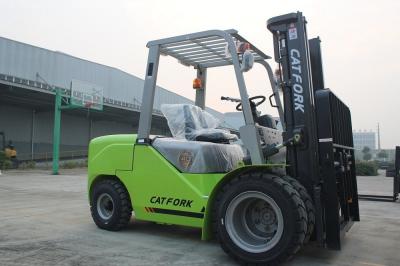 Double Front Tyre Diesel 4 Ton Forklift with 500mm Load Center and High Load Capacity