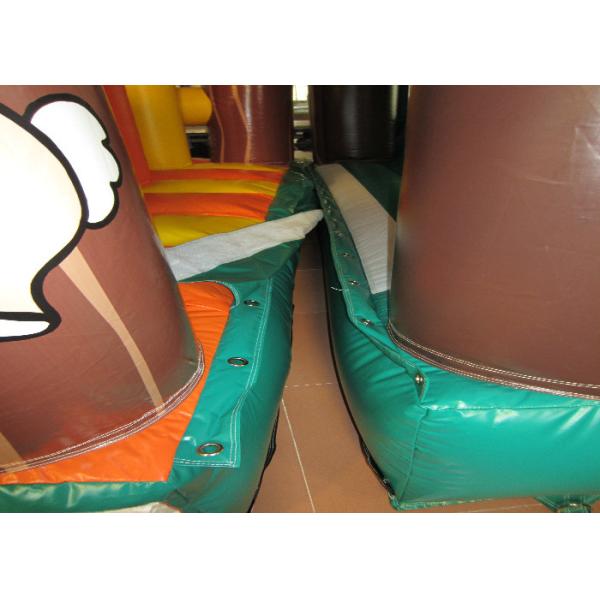 Брезент 12 x 4m Pvc полос препятствий 0.55mm привлекательной пальмы раздувной