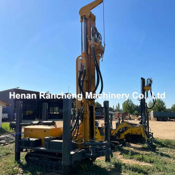 Máquina de perforación de pozos de 200 m/Borewell/Hydraulic Crawler montada Pneumatic Water Well Drilling Rig Máquina para la venta