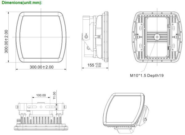 UL844 ATEX IECex 30w led explosion proof flood light IP68 rating 5 years warranty led explosion proof lighting