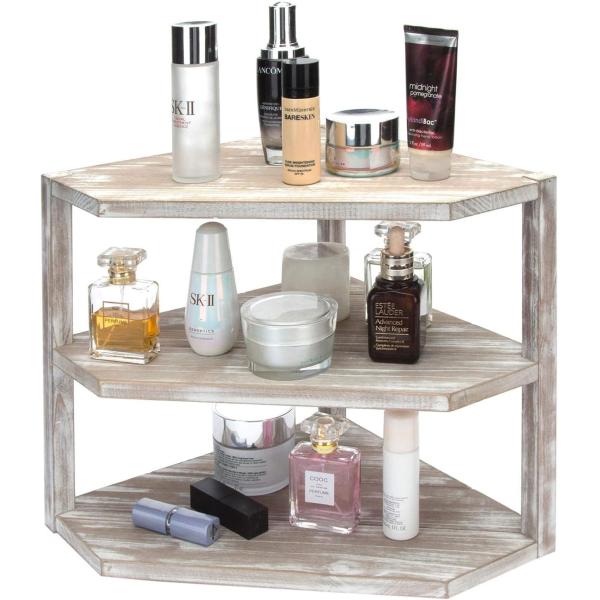 Wooden Kitchen Counter Corner Rack 3 Layer Storage Organizer for Cooking Supplies