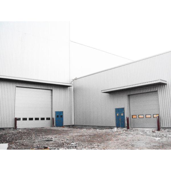 Автоматические промышленных секционных гаражных дверей с PVC окна и бутерброд панели стали