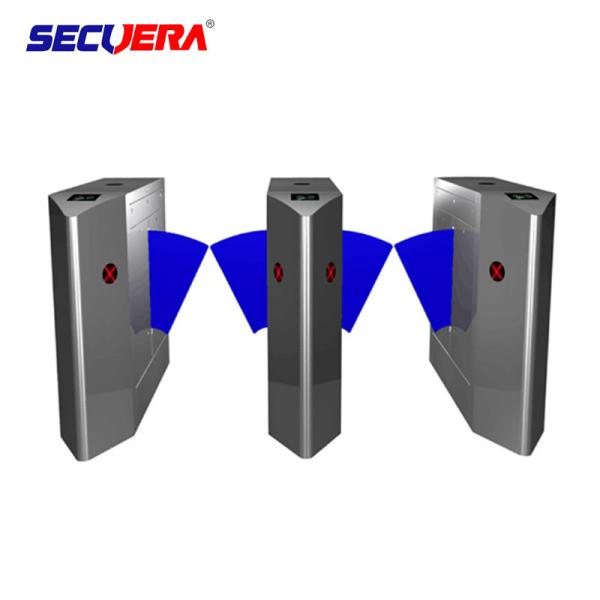 CE approved well used barcode scanner electronic turnstile 304 stainless steel flap barrier turnstile gate