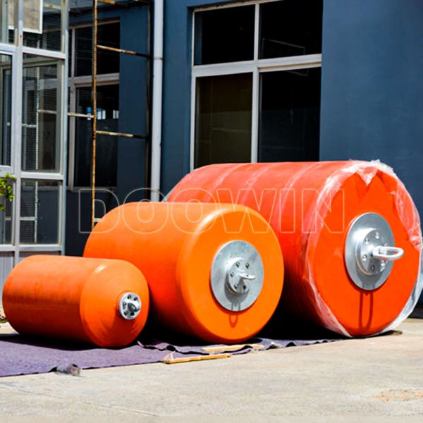 Foam Filled Through Chain Mooring Large Ocean Chain Support Buoy