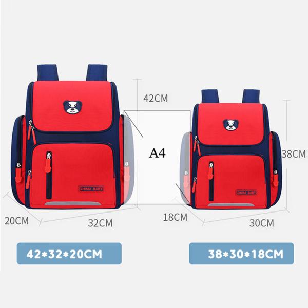 Primary Leather School Backpacks Boys Girls Kids Orthopedic Mochila 42*32*20cm