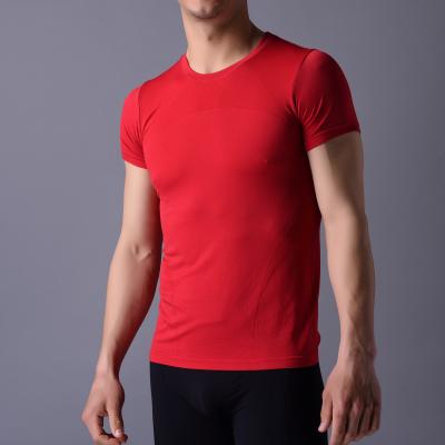 Seamless T-shirt, customized  for party, workout,even office.  XLSS005, Red Yoga shirt,