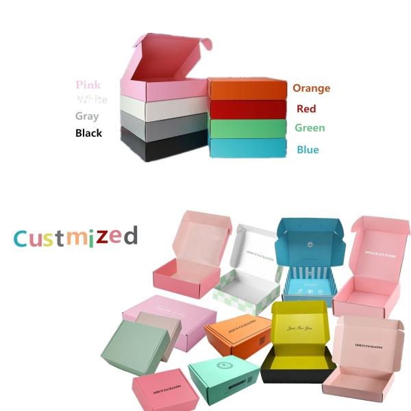 9x6x2 Plain Craft Mailer Box Packaging For Underwear Eco Friendly Shipping