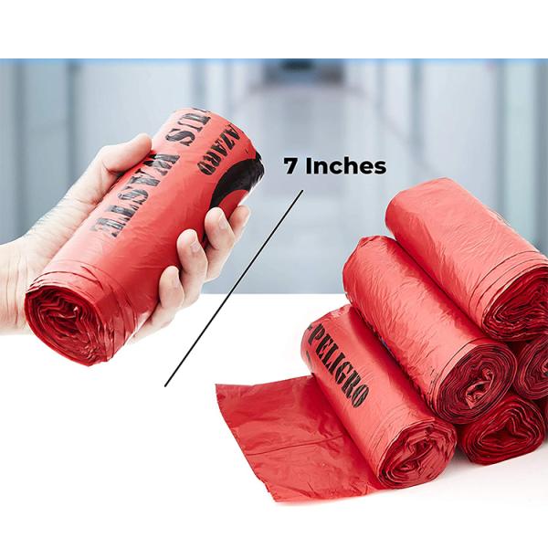 Supplier Red Biohazard Disposable Waste Bag for Medical Infectious Waste
