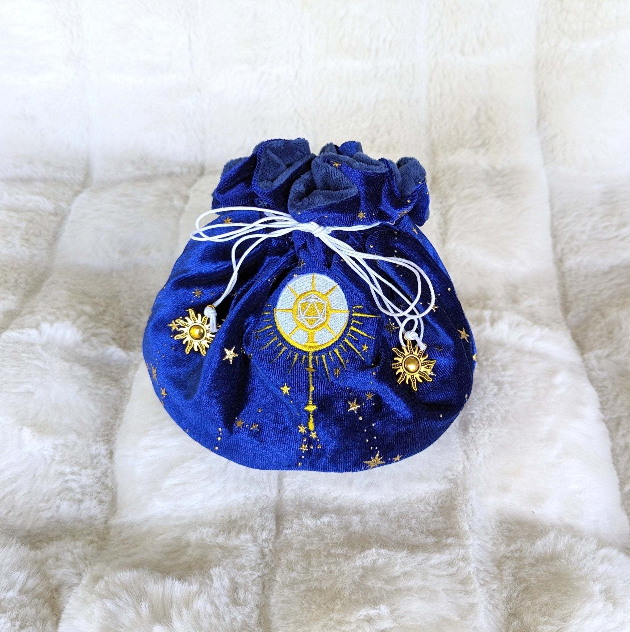 Embroidered Logo Dice Bag Holds Up To 50 Standard Dice Lightweight And Compact Gaming Dice Container