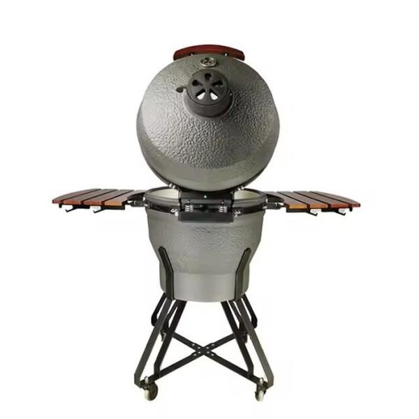 Outdoor Gray Ceramic Bbq Grill Backyard High-End Camping Cooking Stove