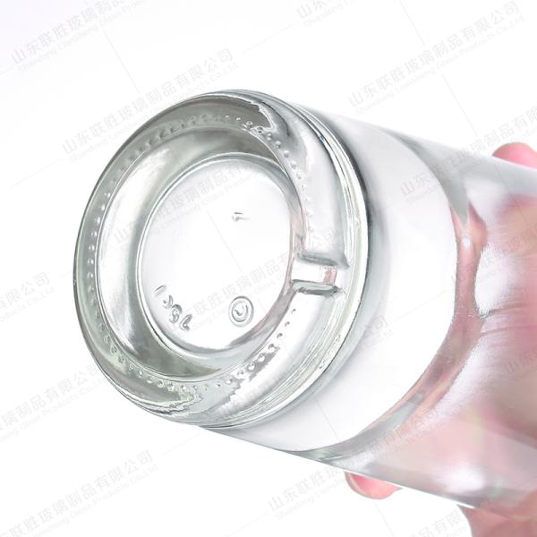 500ml Absinthe Round Glass Bottle with Long Neck Spirit Glass Bottle in Customized Color