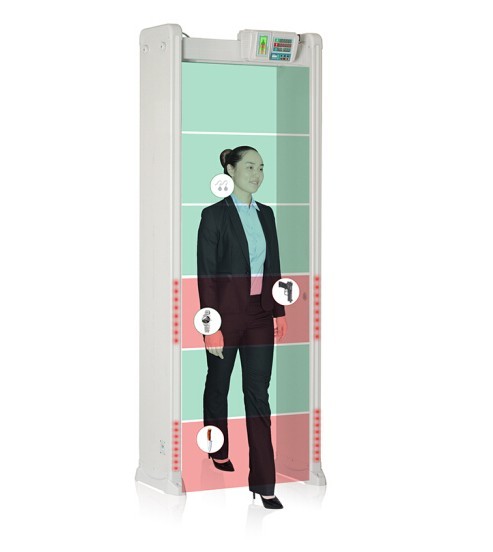 Real Time Query Walk Through Metal Detector , 400 Sensitivity Security Check Gate
