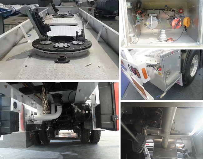 Высокий трейлер масляного бака ISO CCC Q235 40KL автошин давления 12