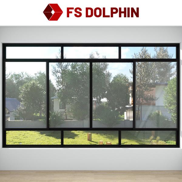 Double Glazed Aluminum Sliding Window Horizontal Opening For Hotel Residential Apartment