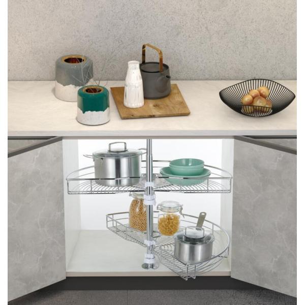 180 degree swivel basket Turntable Storage Kitchen Pull Out Basket For Kitchen