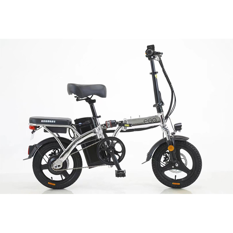 14 Inch Fat Tire 350w 7.5ah Recreational Folding Electric Bike with Shock Absorber Tire Width 20*4 and Torque 30-50 Nm