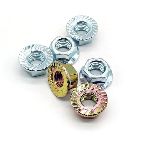 Metric Zinc Plated Flange Nut Durable and Long-Lasting for Industry