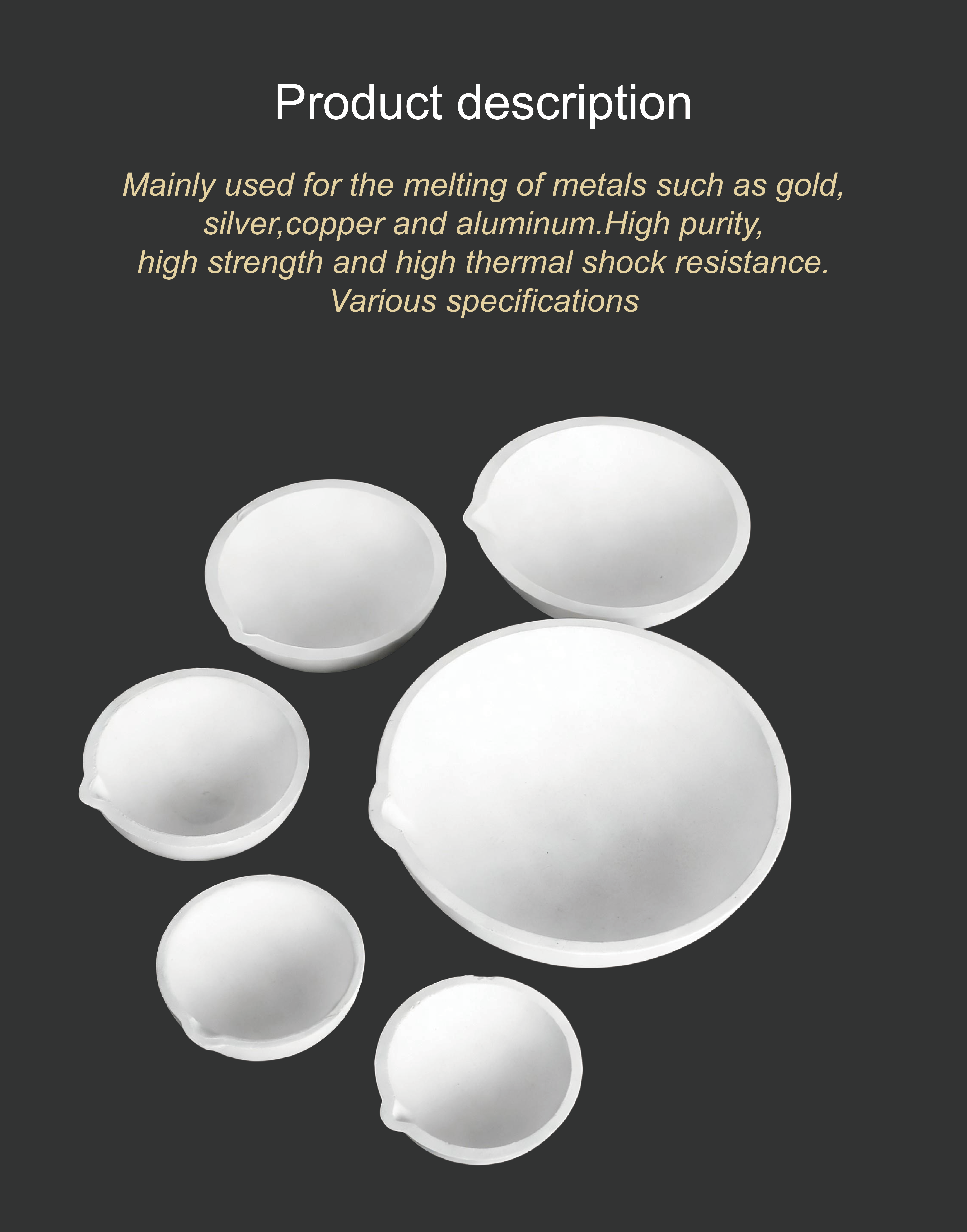 Ceramic Melting Crucible/ Ceramic Bowl