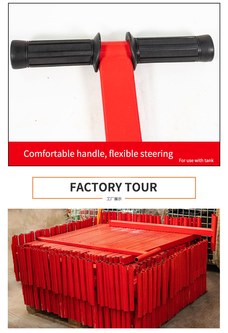 Industrial Heavy Duty Cargo Trolley Small Heavy Duty Load Skates With Bearing Steel Rollers