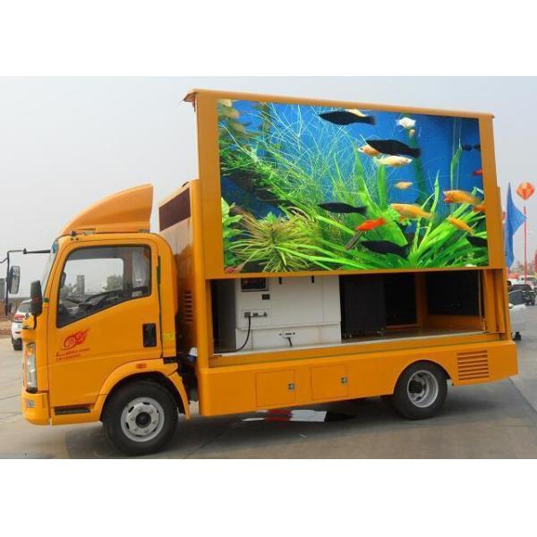 DC 5V P8 Mobile LED Truck Advertising , Truck Mounted LED Screen 17mm Thickness