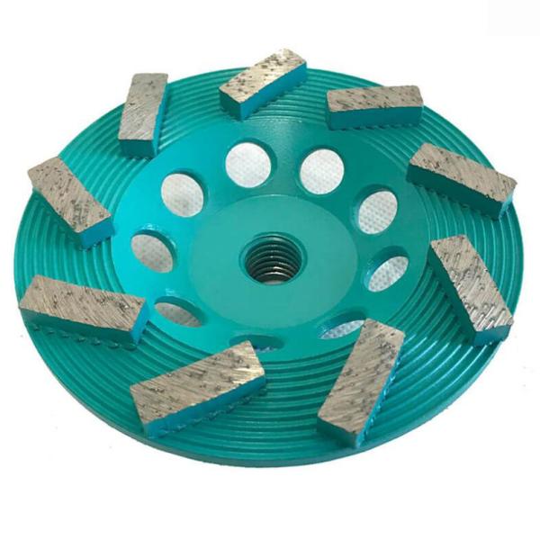 10 Inch 250mm Concrete Diamond Tools Metal Bond Diamond Grinding Wheel Disc With 8 Segments