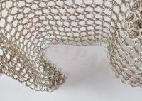 Décoration de solides solubles 12mm Ring Mesh Curtain With Rod In des mails de expédition