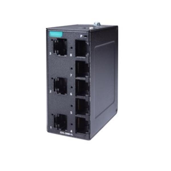 MOXA EDS-2008-EL 8-port Unmanaged Ethernet Switch for Industrial Automation Solutions