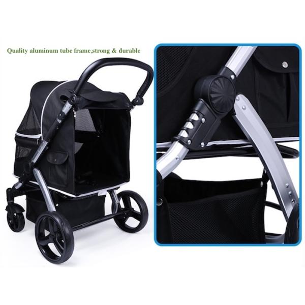 Fuentes lindas del animal doméstico de la carretilla del gris 600D Oxford de la tienda impermeable de aluminio del perro el 103x90x60cm