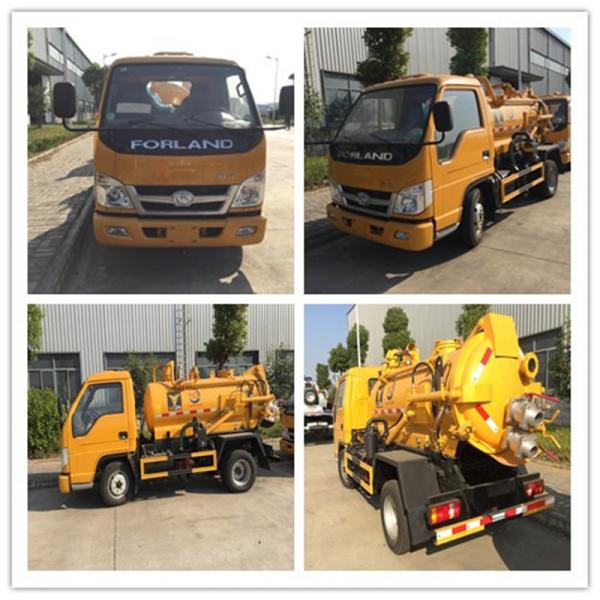 Тележка всасывания нечистот цапф 5м3 трейлера 2 автоцистерны Форланд 4кс2 5000Л