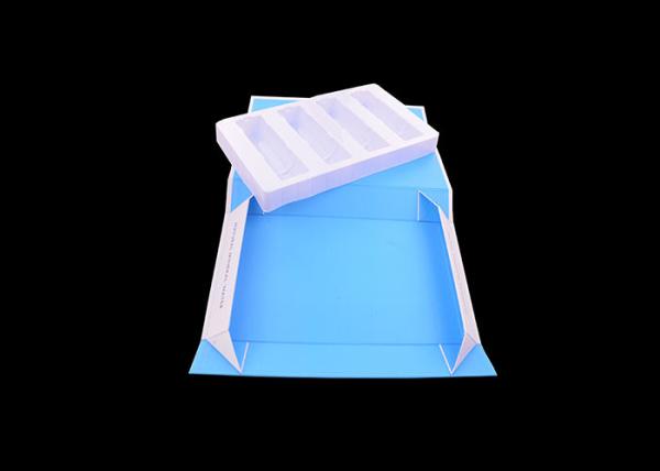 Cosmetic Foldable Packing Box , Collapsible Inner Support White Flat Gift Box